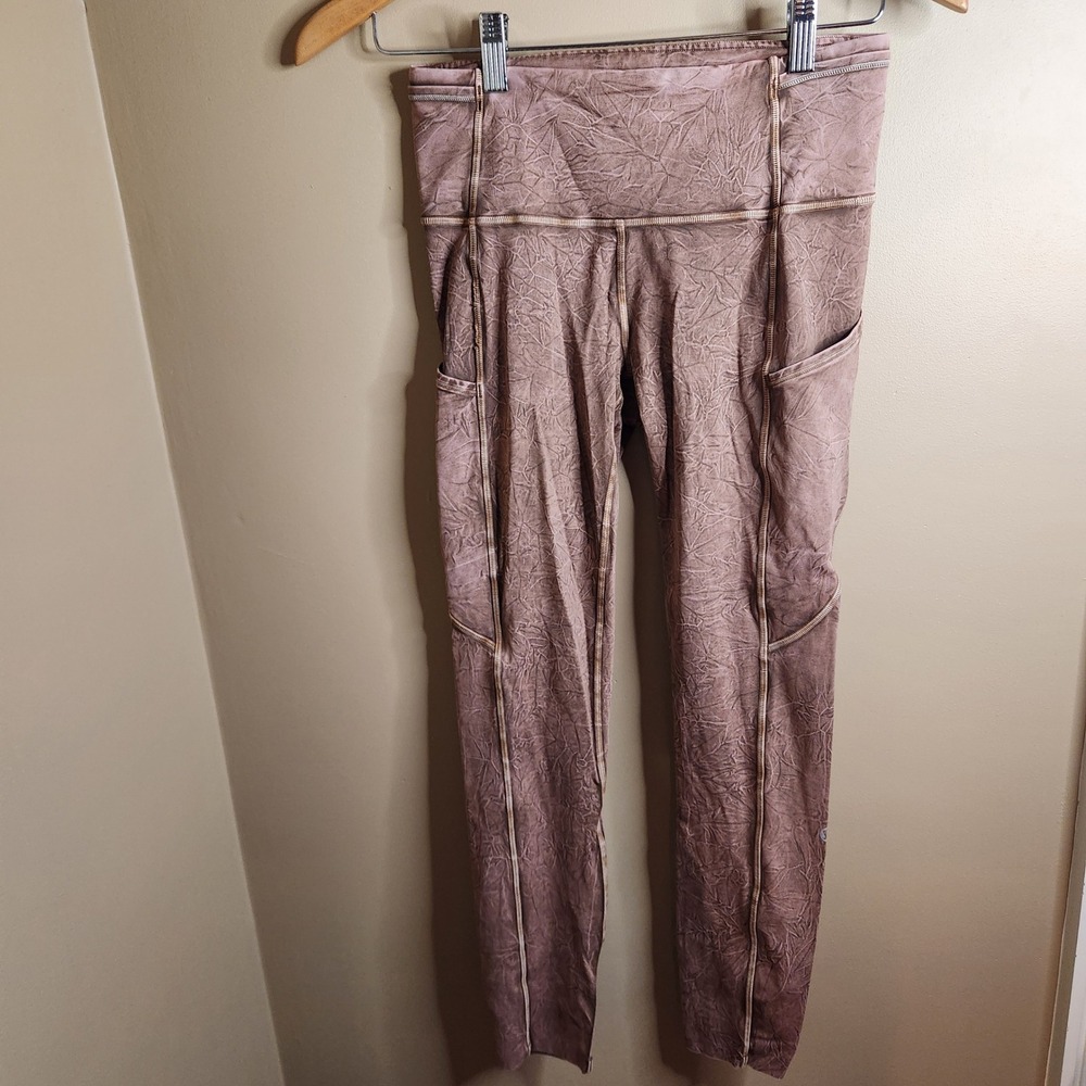 Lululemon Fast and Free High-Rise Tight II 25 Iced Dye Non-Reflective Size 6